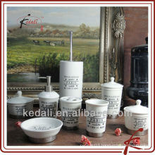 New Wholesale Ceramic Porcelain Bath Products Washroom Set